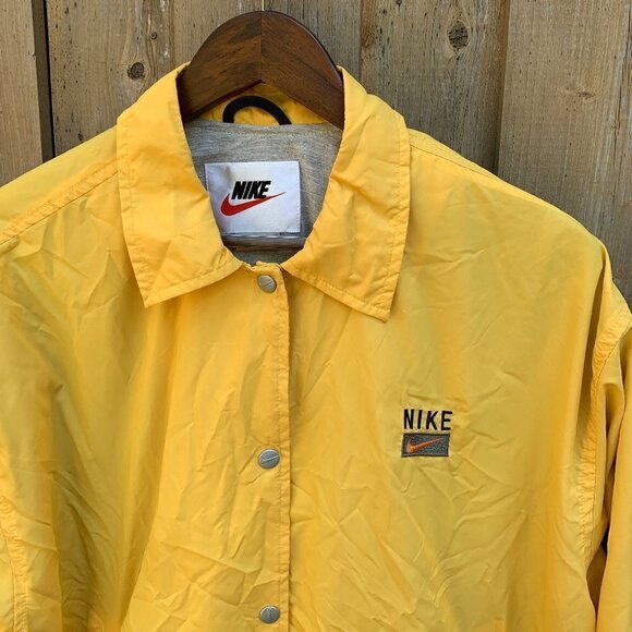 Vintage 90s Nike Jacket Yellow Large - Picture 1 of 7